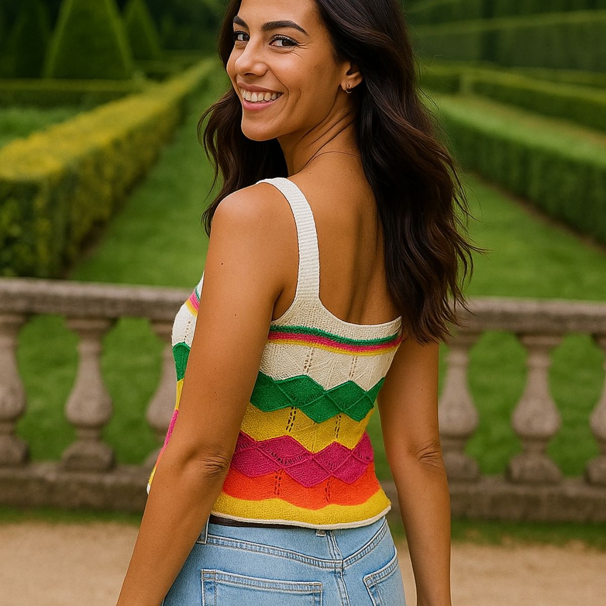 Cropped Tricot Decote Quadrado — imagem 6