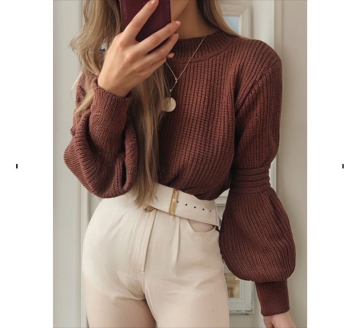 Blusa Tricot Manga Longa Bufante — imagem 15
