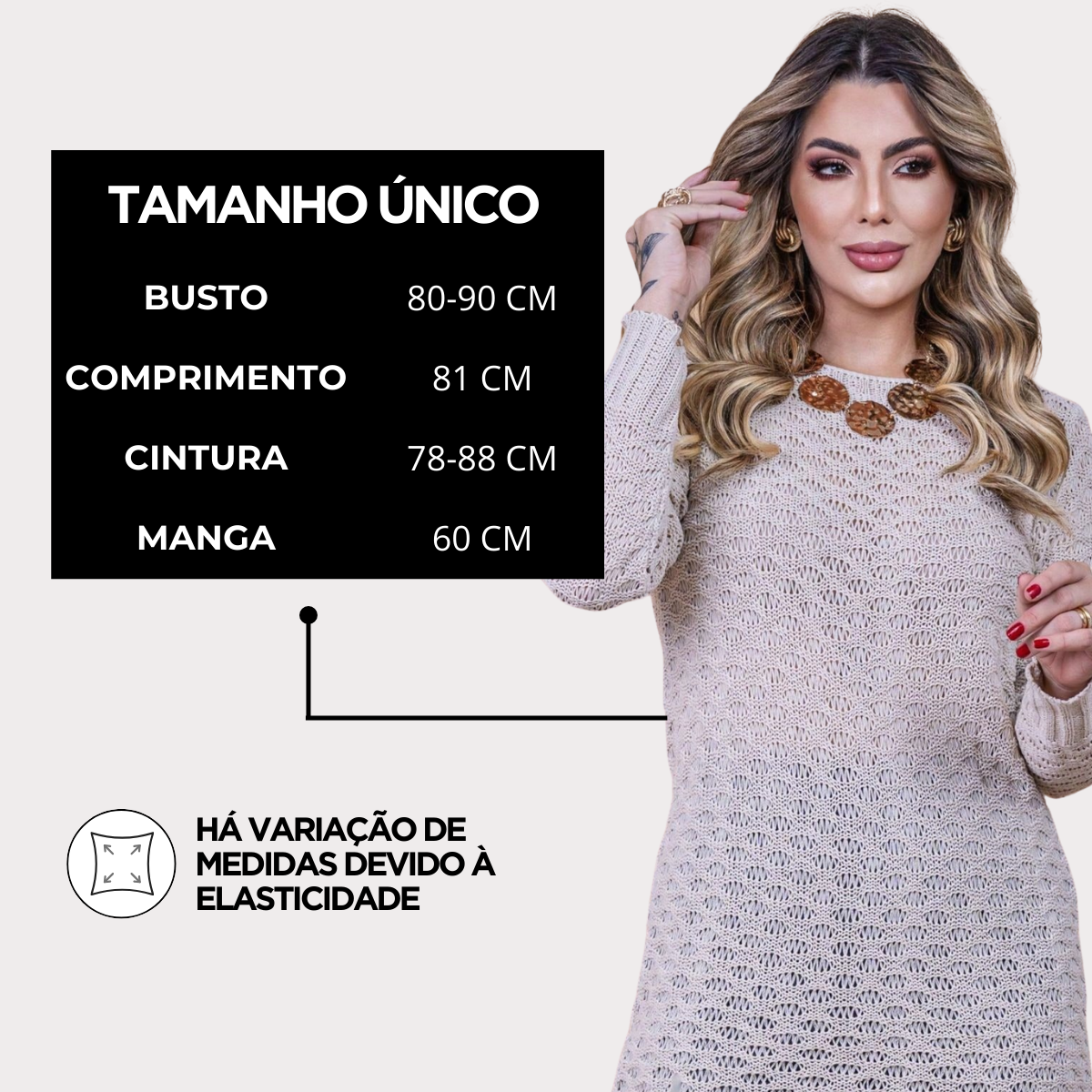 Chemise Tricô Trama Relevo — imagem 6