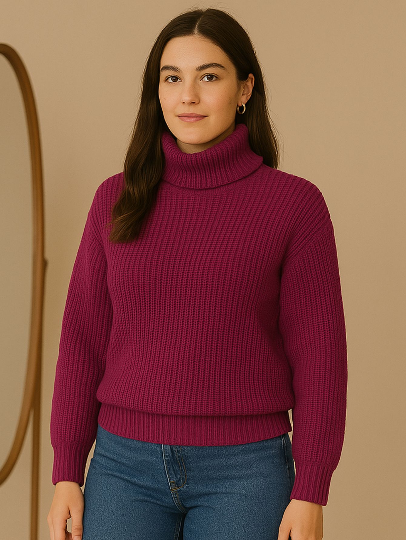 Blusa Tricot Gola Cacharrel Manga Longa Bufante — imagem 17