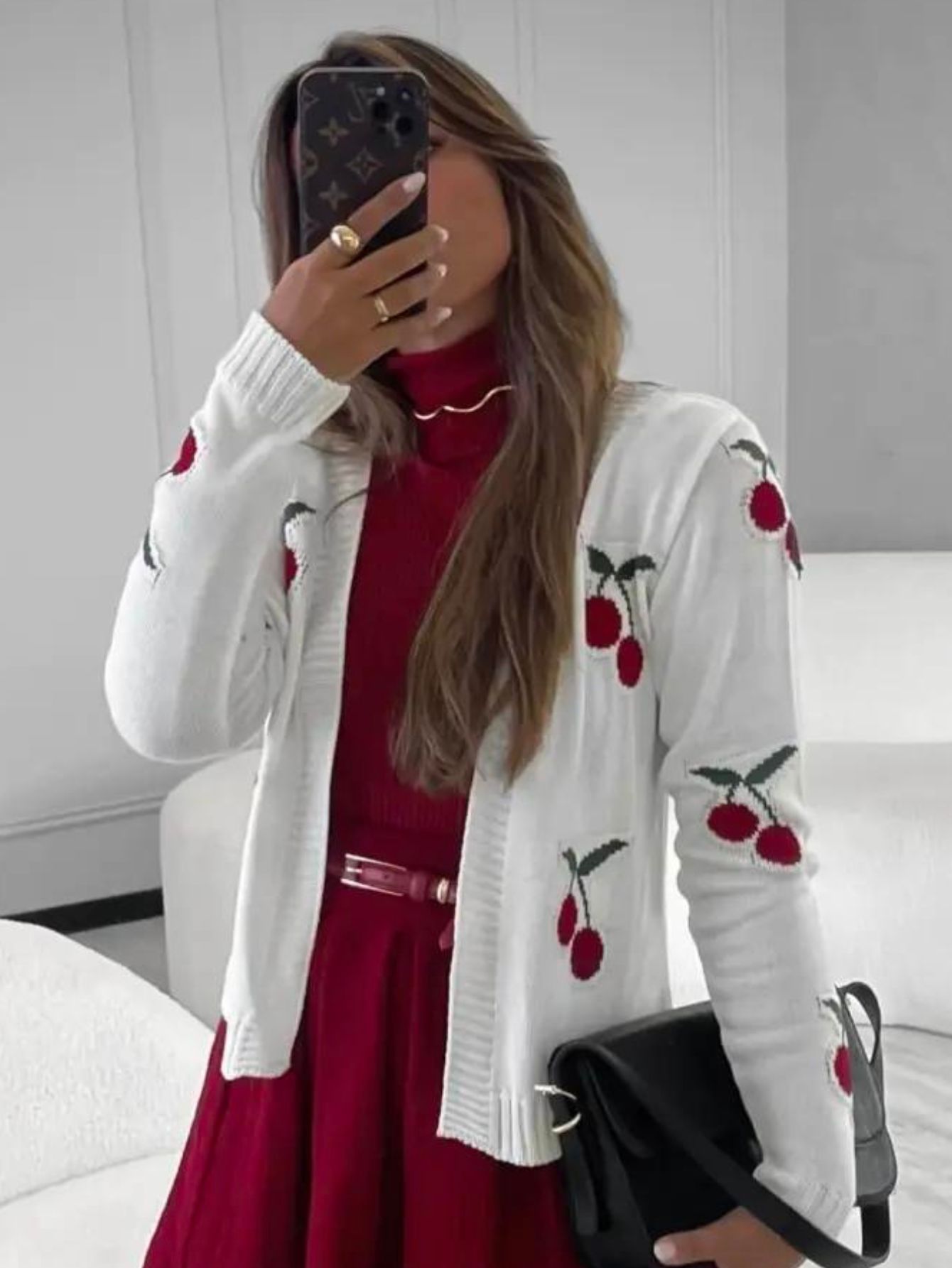 Casaco Tricot Cereja Cherry — imagem 2