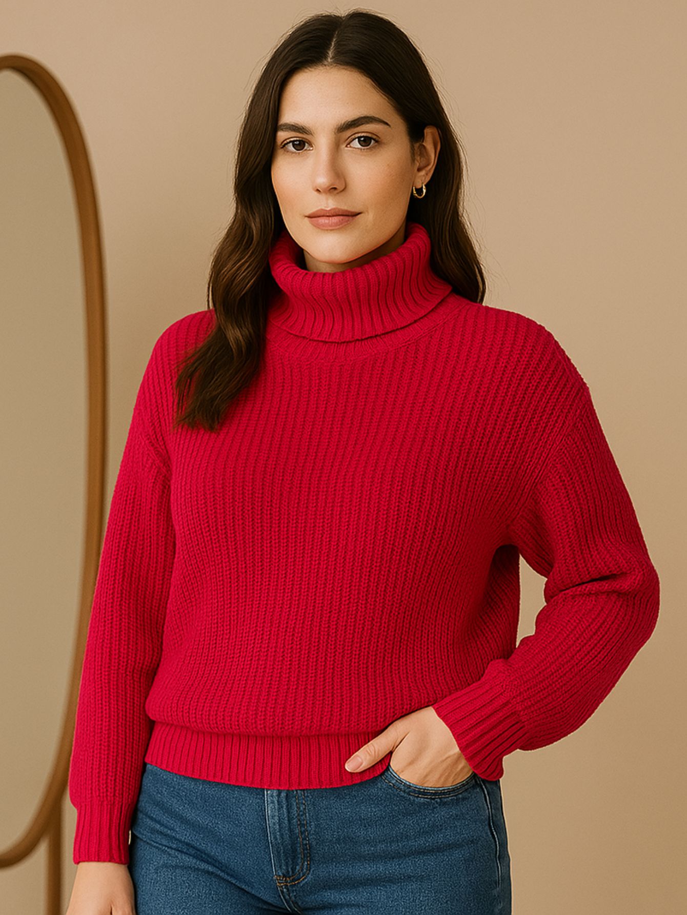Blusa Tricot Gola Cacharrel Manga Longa Bufante — imagem 18