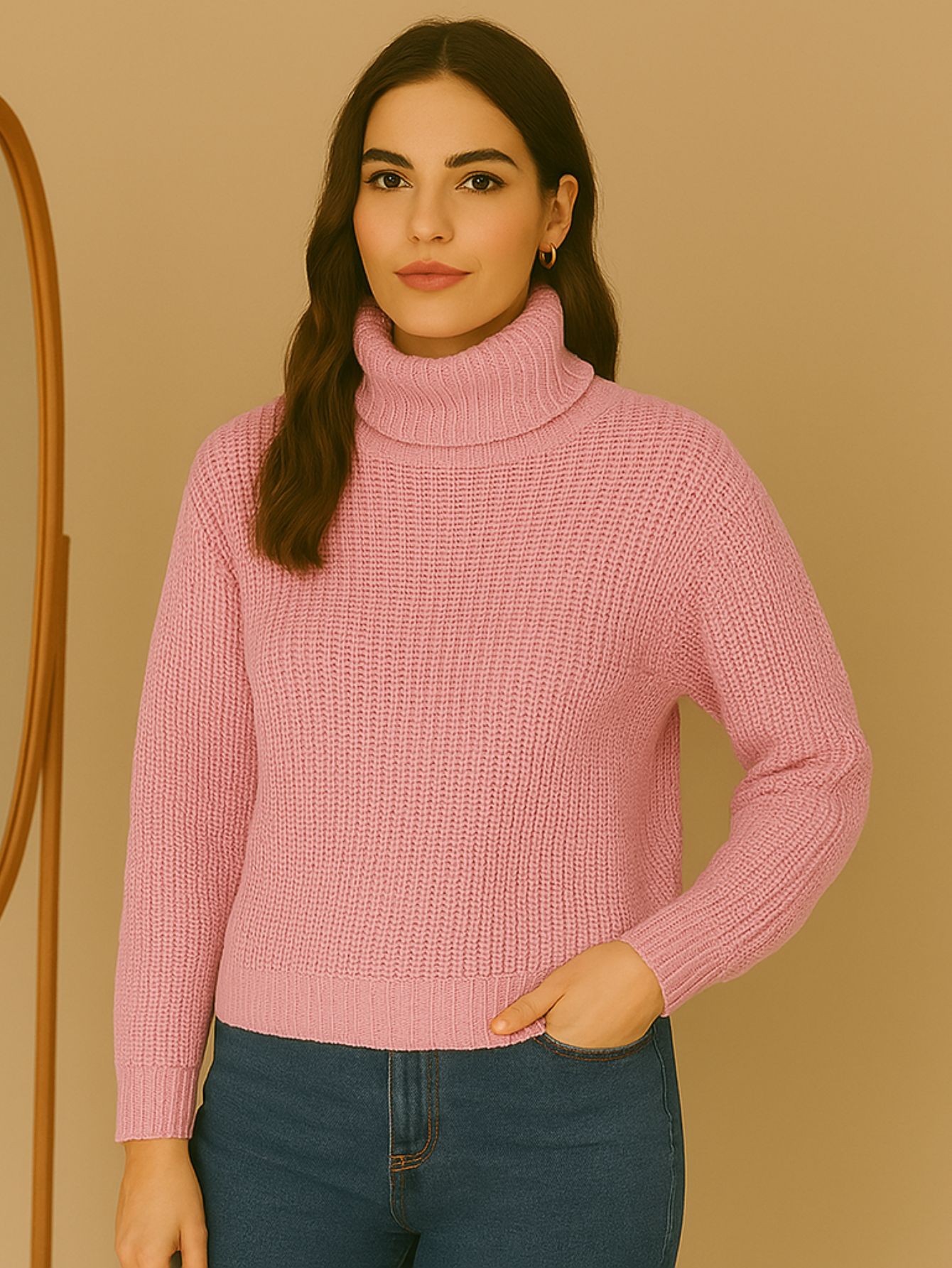 Blusa Tricot Gola Cacharrel Manga Longa Bufante — imagem 16