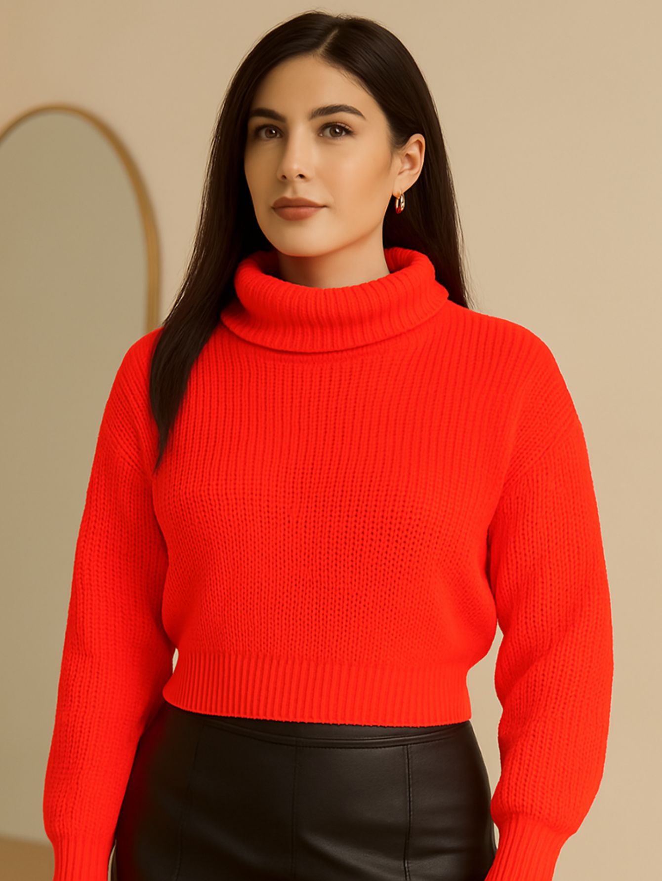 Blusa Tricot Gola Cacharrel Manga Longa Bufante — imagem 9