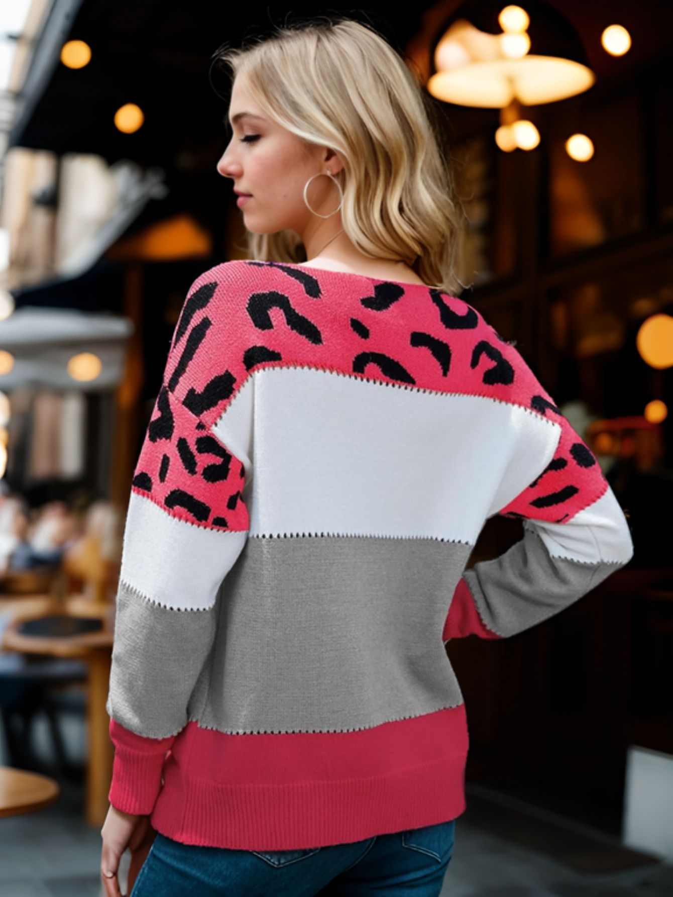 Blusa Tricot Manga Longa Onça — imagem 7