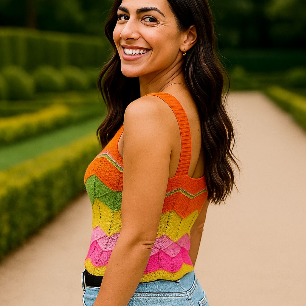 Cropped Tricot Decote Quadrado — imagem 7