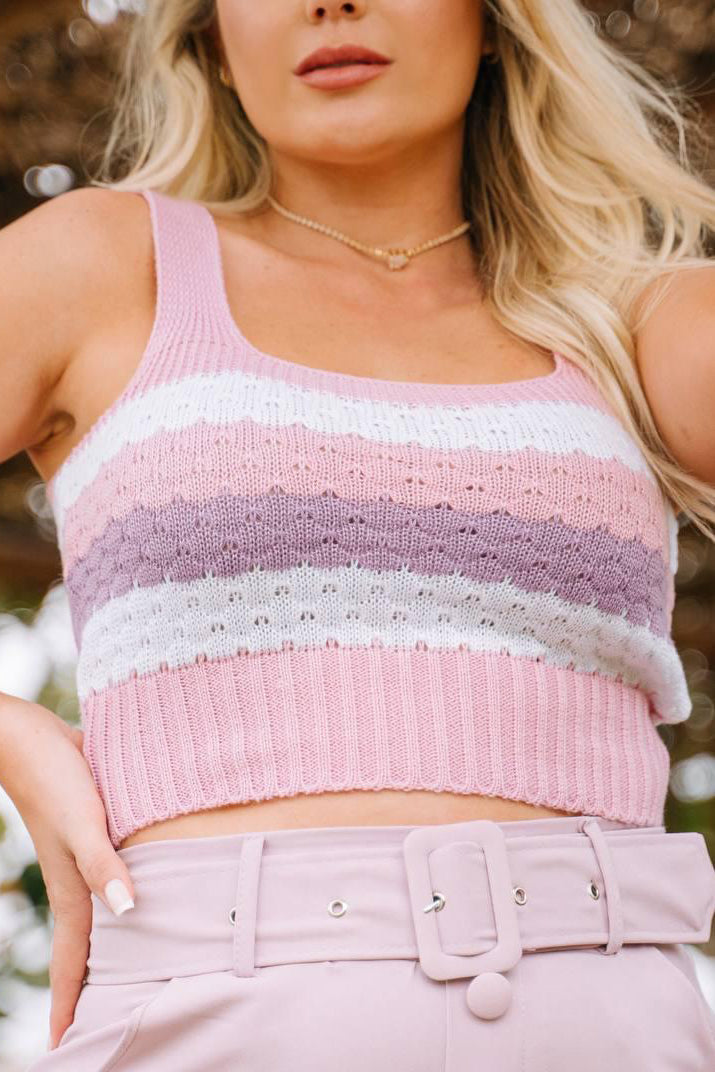 Cropped Tricot Regata Decote Quadrado — imagem 3