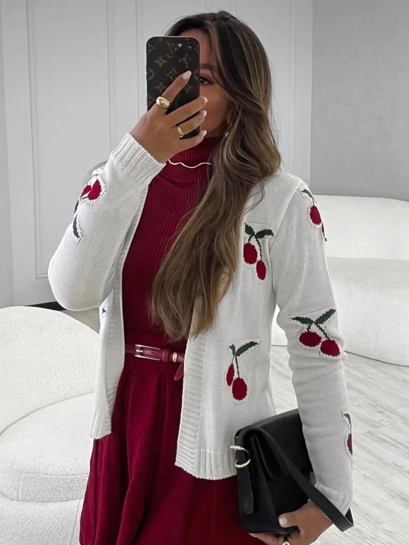 Casaco Tricot Cereja Cherry — imagem 1
