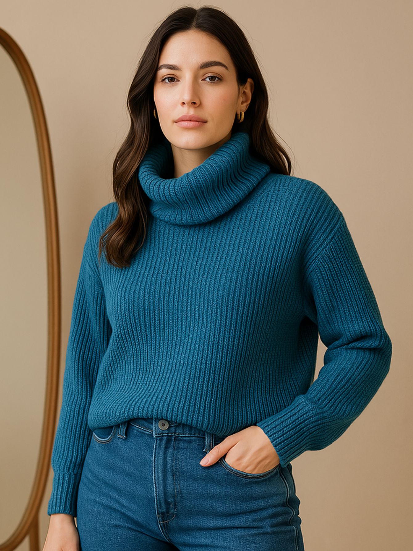 Blusa Tricot Gola Cacharrel Manga Longa Bufante — imagem 10