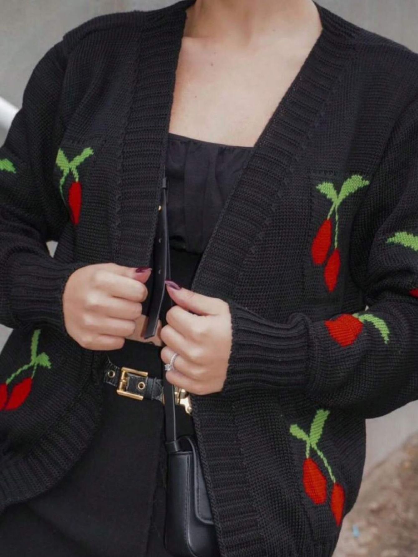 Casaco Tricot Cereja Cherry — imagem 5