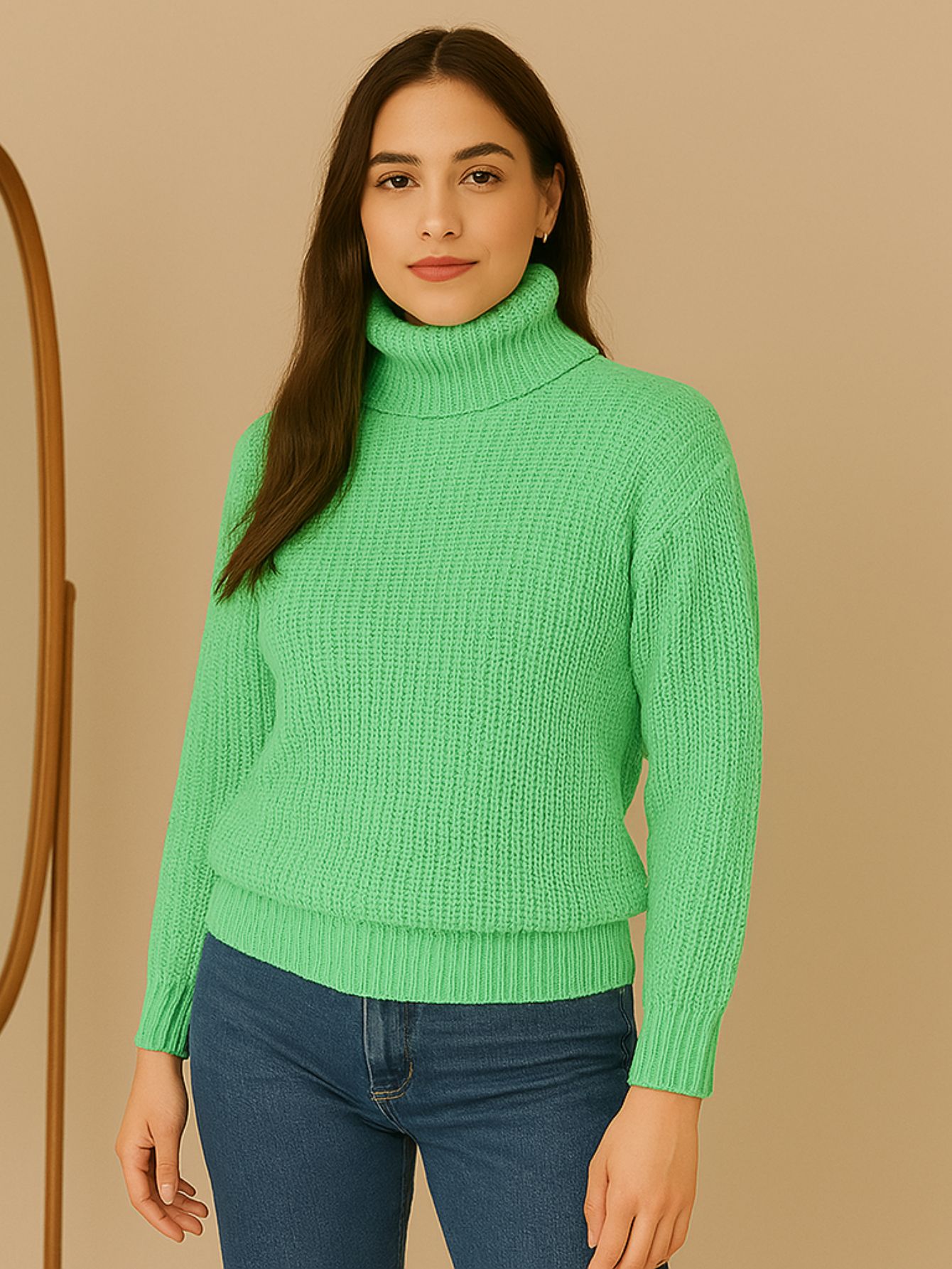 Blusa Tricot Gola Cacharrel Manga Longa Bufante — imagem 22