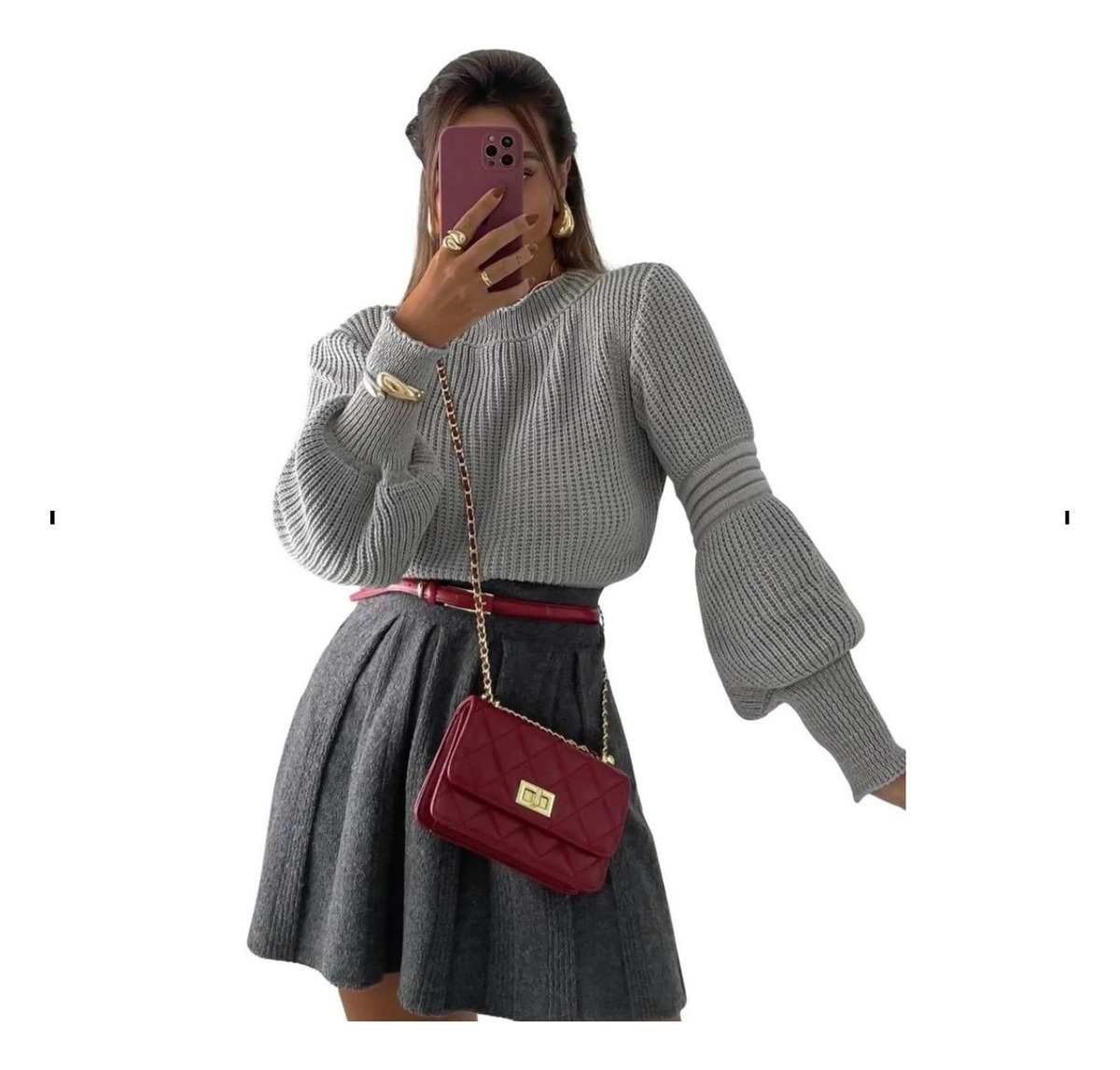 Blusa Tricot Manga Longa Bufante — imagem 16