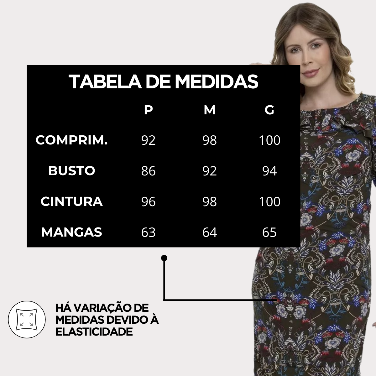 Vestido Curto Estampado Babado Mangas — imagem 3